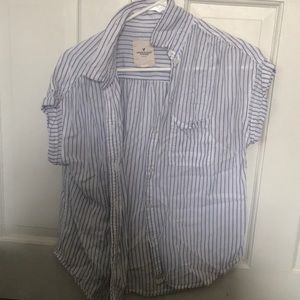 American eagle button up short sleeve